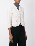 velvet cropped blazer 