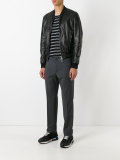 slim-fit tailored trousers