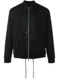 zipped bomber jacket