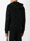 star stud hooded sweatshirt