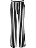 striped wide leg trousers