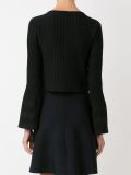 cropped knit blouse