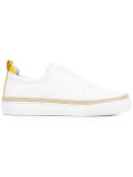 'Slider' trainers with espadrille trim