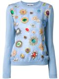 jewel print jumper