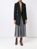 pleated midi skirt