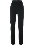 piping detail high waisted trousers