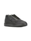 contrast panel lace-up sneakers