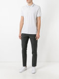 striped trim polo shirt 
