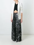 patterned knit palazzo trousers