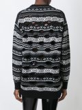 perforated Nordic knit jumper