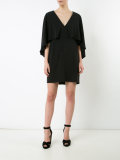 pleated trim dress 
