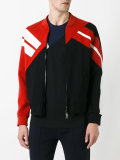 contrast panel bomber jacket