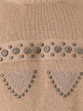 cable knit studded jumper