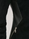 panel ribbed coat