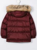 raccoon fur trim puffer coat