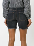 pocket-logo denim shorts