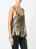 metallic cami top