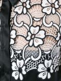 lace panel blouse