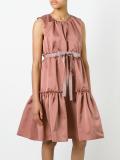 tiered gathered dress