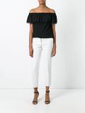 ruffled blouse