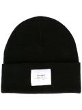 logo patch beanie hat