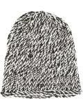 bicolour knit beanie