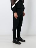 low rise skinny fit track pants