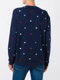 heart embroidery sweatshirt