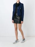 panelled biker jacket 