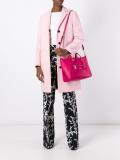 contrast stitching tote bag
