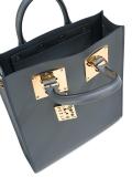 stylised stud detail shoulder bag