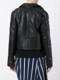 cropped leather jacket