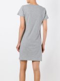 bear print T-shirt dress