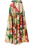 mango and floral skirt