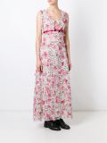 printed flounce long dress