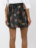 floral pattern A-line skirt