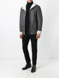 shearling bomber jacket