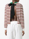 striped open back top