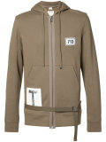 kangaroo pockets zipped hoodie
