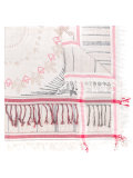 tassel trim scarf