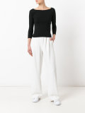 boat neck sweatshirt 