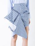 checked zipped skirt