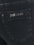 skinny fit zip detail shiny jeans