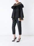 cropped tapered trousers