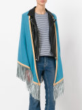 fringed trim cape 