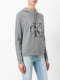 logo print hoodie