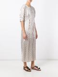 zigzag striped maxi dress