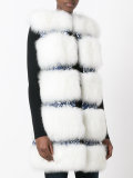 perforated sleeveless jacket 