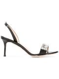 crystal embellished slingback sandals