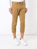 slim fit cropped trousers